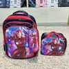 Novo desenho animado fofo criativo mochila escolar infantil para alunos do ensino fundamental conjunto de três peças mochila escolar bolsa de lápis para alunos