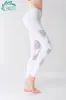 HWT Huawite Hilo de Alta Elasticidad Leggings de Nueve Puntos Cintura Alta Cadera Pantalones de Yoga para Mujer Pantalones Ajustados Venta al por Mayor