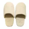 Pantuflas de Coral Fleece de Lujo para Hotel, Club Spa, Suela Gruesa de Fieltro de Alta Espuma, Uso en Casa, Uso para Huéspedes, Venta al por Mayor