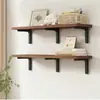 Nuevo estante simple de pared, panel de pared recto, estantería para sala de estar y cocina, estante de madera comercial de pared