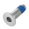 Acero Inoxidable 304 Tornillo de Cabeza Plana con Cabeza Hexagonal Avellanada Rosca Parcial con Fijador de Roscas Azul Varilla de Tornillo m2m3m4m5m6