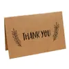 Cartão de Agradecimento Kraft Retrô Nostálgico Floricultura de Aniversário Cartão Pequeno Impressão Cartão de Saudação Manuscrito de Ação de Graças Cartão de Bênção