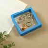 Nueva caja flotante de joyería county caja de película de PE pulsera pendientes anillo joyería antioxidación exhibición colorida almacenamiento