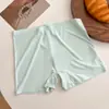 Pantalones Cortos de Seda de Hielo Air Naked Sense para Mujer de Cuatro Esquinas de Cintura Baja sin Marcas Transpirables de Seguridad Antideslizantes Boxer Talla Grande Ropa Interior Básica