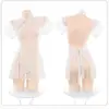 Mar de Flores Sex Lingerie Renda Sexy Nude Puro Quadril Cheongsam Peito Pequeno Perspectiva Pijama Antigo Uniforme Feminino A663