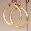 Pendientes de Aro de Venta Caliente al por Mayor con Patrón de Ola Estilo Francés de Huitan, Pendientes Transfronterizos de Oriente Medio