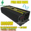 Inversor de onda pura 12V a 220V 1300W 8000W convertidor de potencia con pantalla LED inteligente de voltaje