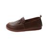 Sapatos Femininos Plus Size para Pés Largos, Sapatos Slip-On para Mães, Novo Modelo Primavera 2026, Mocassins para Meia-Idade e Idosos com Solas Macias