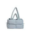 Nova Bolsa de Axila Feminina Transfronteiriça, Bolsa de Ombro Quadrada Acolchoada Estilo Europeu e Americano, Bolsa Tote Nuvem Acolchoada Versátil