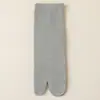 Calcetines de dos dedos hasta la pantorrilla estilo verano finos calcetines holgados calcetines de algodón de punta dividida calcetines personalizados de color liso para el pulgar calcetines de verano geta