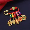 Broche de Hilo Rojo Tejido a Mano para Mujer, Nuevo Estilo Chino, Pin de Amuleto de Paz Tradicional Chino, Colgante de Año Nuevo, Accesorio de Broche para Suéter