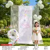 Balões Digitais da Moda Decoração de Cena de Festa de Aniversário de Menina Painel de Malha Fotográfica de Alta Qualidade para Exterior