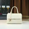 Bolso Tejido Hecho a Mano de Diseño de Nicho para Mujer, Maletín Sencillo y Elegante para el Trabajo, Bolso de Mano Versátil Casual, Bolso Cuadrado Pequeño