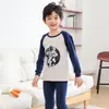 Conjunto de Ropa Interior Térmica de Algodón para Otoño e Invierno Infantil, Capa Base de Algodón Puro, Pijamas para Niños y Niñas Pequeños