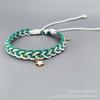 Nueva Pulsera Casual de Algodón y Lino Tejida a Mano, Simple y Versátil, Pulsera de Cordón de Cuero Ajustable