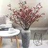 Arranjo de Flores Artificiais Fruta da Sorte Frutas Vermelhas Frutos de Azevinho Vermelhos Frutas Vermelhas Fruta da Sorte Sala de Estar Ornamento de Flores Artificiais
