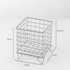 Cesta de almacenamiento de hierro para escritorio, gran capacidad, estilo dormitorio, caja de almacenamiento para libros de cuentas, artículos diversos, estante para cápsulas de café
