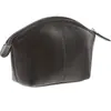 Bolsa de Maquiagem Semicírculo em Couro PU Bolsa de Mão Casual Bolsa de Maquiagem de Grande Capacidade Bolsa de Armazenamento Bolsa de Higiene Portátil