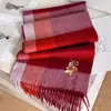 Novo Cachecol de Lã Xadrez 2026 para Mulheres, Vinho, Ano do Cavalo, Bordado Vermelho Chinês, Gorro de Lã para Pescoço, Inverno, Ano do Zodíaco