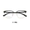 Gafas de vista de estilo retro para negocios con montura de aleación de alta calidad, recubiertas al vacío para mayor durabilidad y resistencia al sudor, y compatibles con lentes de prescripción.. Directo del fabricante
