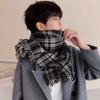 Cachecol xadrez feminino inverno estilo K versátil quente estilo japonês estilo ins moderno estudante casal novo cachecol masculino de alta qualidade