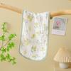 Toalla Pequeña Cuadrada de Algodón Puro, Toalla de Gasa de Alta Densidad de Seis Capas, Babero para Recién Nacidos, Toalla para Saliva, Almohada Suave y Transpirable tipo Nube para Bebés y Niños Pequeños