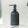 Garrafa de álcool em gel de luxo leve padrão vertical garrafa de loção Press frasco sub para gel de banho shampoo garrafa vazia de vidro atacado