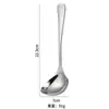Colher de Sopa de Aço Inoxidável 304, Concha Pequena Espessada na Cor Dourada, Colher Escorredora, Colher para Hot Pot de Autoatendimento, Colher para Molho Doméstica, Colher de Óleo