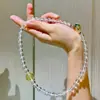 Conjunto de Pulsera y Collar con Diseño de Cristal Blanco Natural de Alta Calidad, Citrino Limón, de 8-16 mm, Aspecto Vítreo