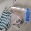 Manija para Cama de Hospital Azul ABS Accesorios para Cama de Hospital Manija con Varilla Roscada ABS con Fuerte Adaptabilidad Varilla Roscada de Material ABS