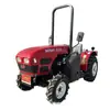 Tractor de Invernadero de Perfil Bajo de Cuatro Ruedas Rojo Oriental, Tractor con Ruedas de 70 Caballos de Fuerza con Marcha de Oruga
