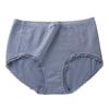 Adicionar Gordura e Aumentar Roupa Íntima para Mulheres, Cintura Média, Azul Raiz, Controle de Barriga, Levanta Bumbum, Respirável e Confortável, Triângulo Feminino Novo Estilo Atacado Personalização