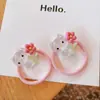 HD6144A02 Scrunchie de cabelo estilo coreano de gatinho de gelatina para crianças, anel de cabelo fofo, acessório de cabelo, elástico de cabelo para meninas