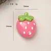 Acessórios de Resina Desenho Animado DIY Enfeites Três Cores Morango Creme Cola Presilhas de Cabelo Capas de Celular Fivelas de Sapato Chaveiros Pingentes Acessórios