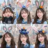 Diadema de Cabeza de Judy de Disney Diadema de Felpa de Conejo y Zanahoria Accesorios para el Cabello para Mujeres Foto en el Parque Zootopia