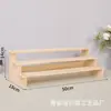 Prateleira de Exposição de Madeira Maciça Pura Prateleira de Armazenamento de Mesa Modelo Feito à Mão Brinquedo Caixa Surpresa Boneca Escada para Planta Verde Prateleira para Flores Suculentas