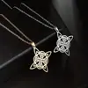Colar Elemento Nó de Bruxa Tendência Transfronteiriço Aço Inoxidável Personalizado Novo Não Desbota Joias de Alto Padrão para Comércio Exterior Colar