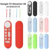 Novo para Google Google TV Streamer 4K controle remoto capa protetora de silicone antiderrapante antichoque