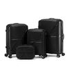 Equipaje con cremallera de PP, maleta con ruedas universales, maleta de 14 a 28 pulgadas, caja de mano de cuatro piezas, equipaje de viaje compacto, comercio exterior