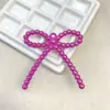 Acrílico Cor Galvanizada UV Furo para Pendurar Gravata Borboleta Grande DIY/Corrente para Celular Chaveiro Pingente de Carro Pendurar na Bolsa Material de Miçangas