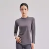Ropa Deportiva Ropa de Yoga para Mujer Camisetas Cálidas de Manga Larga 2025 Nuevo Otoño e Invierno Elásticas Holgadas Ropa para Correr Fitness