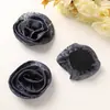 Estilo coreano Suave Satén Rizado Brillante Seda Tela Rosa Diy Elegante Diadema para el Cabello Clip Lateral para Mujer Broche Accesorios para Ropa
