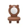 Soporte de Silla para Teléfono de Animales de Dibujos Animados con Espejo, Aromaterapia, Soporte Creativo Perezoso de Escritorio para Ver Series, Soporte para Tableta