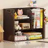 Estante de mesa, prateleira de armazenamento de mesa de estudo multicamadas, porta-livros e livros ilustrados infantis de grande capacidade