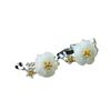 Brincos de pino de prata esterlina S925 natural jade hetian ameixa personalidade temperamento artístico todos os brincos de pino femininos joias de orelha