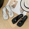 Chanclas de moda para mujer, con clip de PVC y cinturón para la pierna, con zapatillas de 3 cm, para uso exterior, para playa, suaves, fabricantes al por mayor