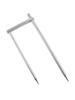 Estaca Desmontable para Sombrilla de Pesca, Horquilla para Sombrilla M12, Estaca de Tierra para Parasol, Horquilla de Pesca de Metal con Tres Puntas y Cuatro Dientes