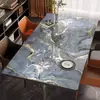 Jogo Americano com Padrão de Mármore, Não Lavável, Impermeável, à Prova de Óleo, Resistente ao Calor, Toalha de Mesa em PVC, Luxo Leve, Sensação de Alta Qualidade, Jogo Americano para Mesa de Centro de Sala de Estar