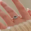 Pulsera de Plata Esterlina S925 con Aguamarina para Mujer, Diseño Nicho de Lujo Ligero, Perla Natural de Agua Dulce en Forma de Arroz, Pulsera Simple que Combina con Todo