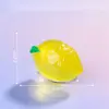 Simulación de paisaje en miniatura, bolsa sorpresa de frutas que brillan en la oscuridad, accesorios de decoración DIY con pegamento de crema temática de alimentos, figuras de resina para escritorio